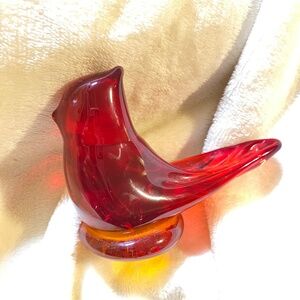 Red Glass Cardinal W. Ward